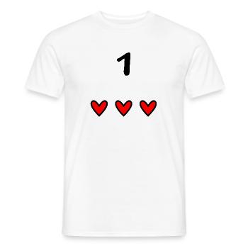 1 JAHR. 1. GEBURTSTAG. GEBURTSTAG 1 JAHR. - Männer T-Shirt - Weiß - Vorne - AI Model Male 178 dark (178cm)