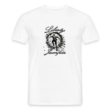 Leap into freedom - Men's T-Shirt - white - Front - AI Model Male 178 dark (178cm)