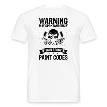 Offre Car Painter pour les carrossiers - T-shirt homme - blanc - Devant - AI Model Male 178 dark (178cm)