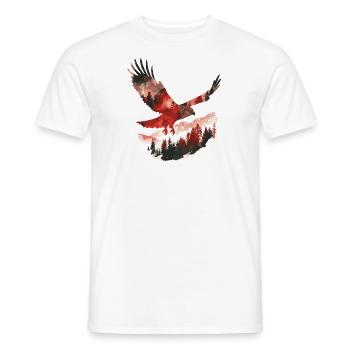 Red Milan Bird Bird of Prey - Men's T-Shirt - white - Front - AI Model Male 178 dark (178cm)