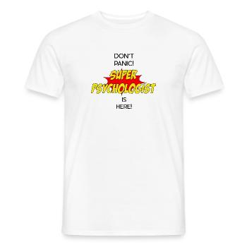 Super Psychologist / Super Psychologe - Männer T-Shirt - Weiß - Vorne - AI Model Male 178 dark (178cm)