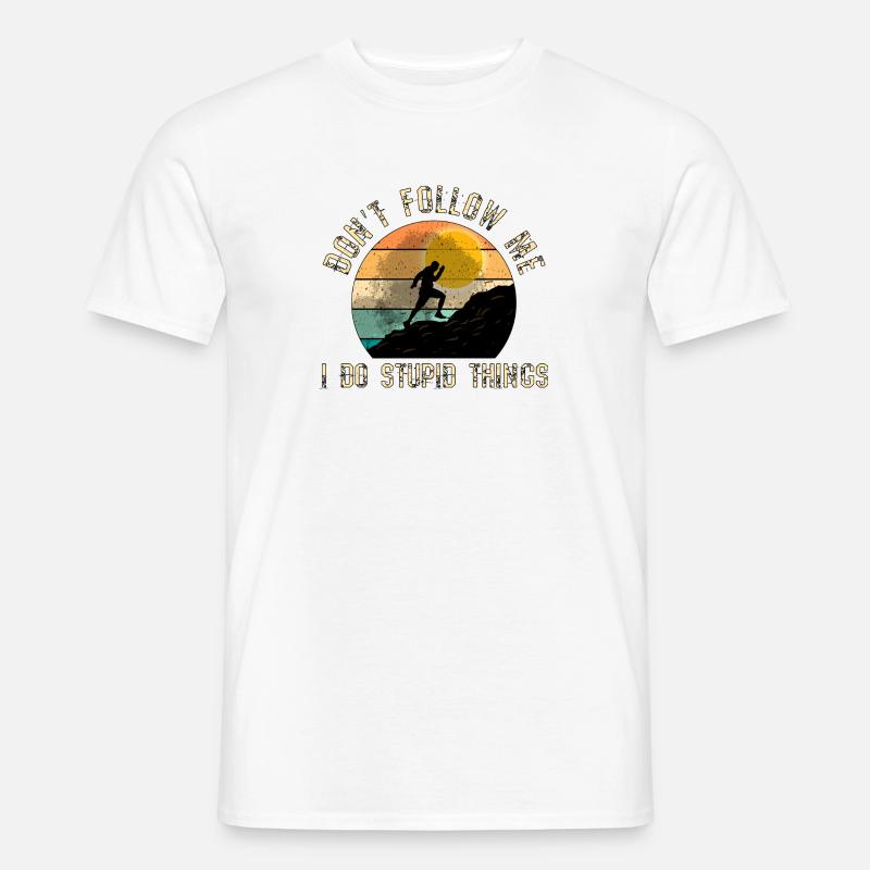Trail Runner Running Joggen Jogger I Geschenk - Männer T-Shirt - Weiß