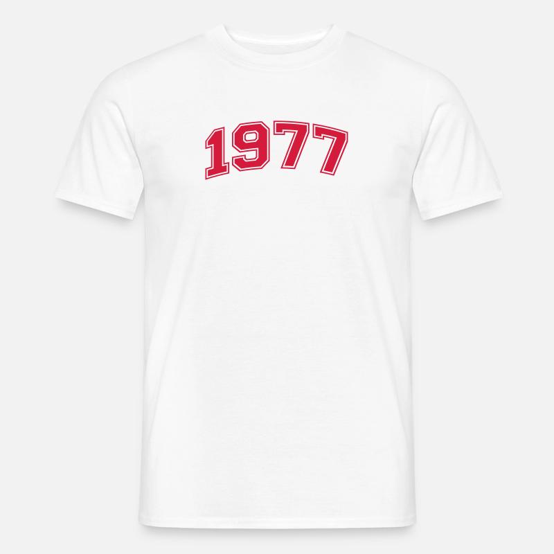 1977 - Männer T-Shirt - Weiß