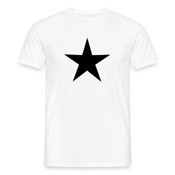 ETOILE. STAR. ETOILES. FÊTE. ANNIVERSAIRE. NOËL. - T-shirt homme - blanc - Devant - AI Model Male 178 dark (178cm)