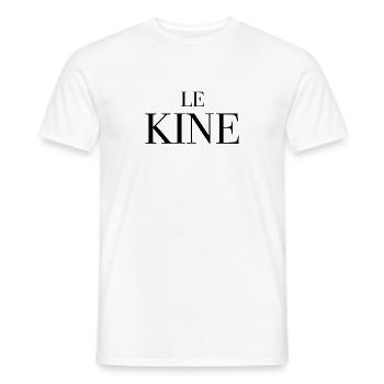 Le Kine tshirt sport sportif metier job travail - T-shirt homme - blanc - Devant - AI Model Male 178 dark (178cm)