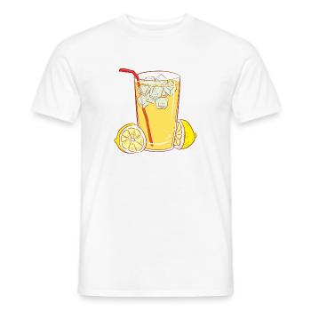 cocktails de jus de jus de boissons limonade limonade41 - T-shirt homme - blanc - Devant - AI Model Male 178 dark (178cm)