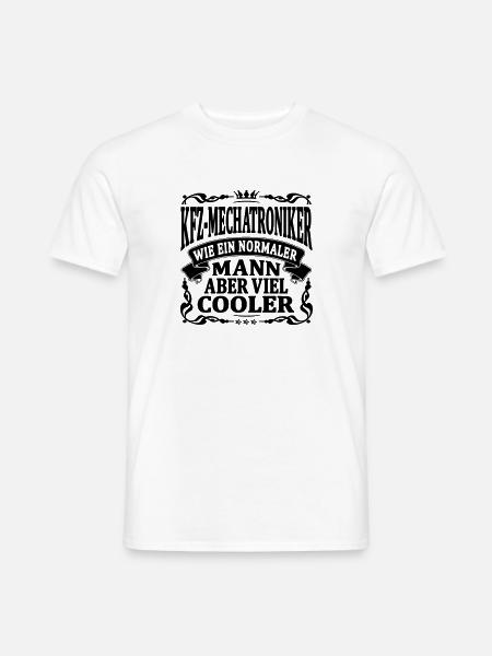 KFZ mechatroniker aber viel cooler - Männer T-Shirt - Weiß