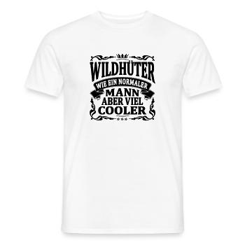 wildhüter aber viel cooler - Männer T-Shirt - Weiß - Vorne - AI Model Male 178 dark (178cm)