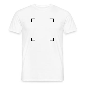 Square of corners - Men's T-Shirt - white - Front - AI Model Male 178 dark (178cm)