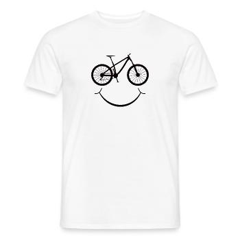 Vélo Vélo Vélo Deux Roues Vélo Cadeau - T-shirt homme - blanc - Devant - AI Model Male 178 dark (178cm)