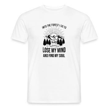 Into The Forest I Go To Lose My Mind - Men's T-Shirt - white - Front - AI Model Male 178 dark (178cm)