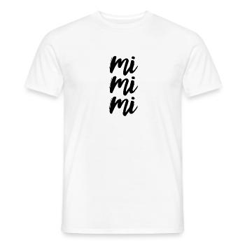 mimimi - Männer T-Shirt - Weiß - Vorne - AI Model Male 178 dark (178cm)