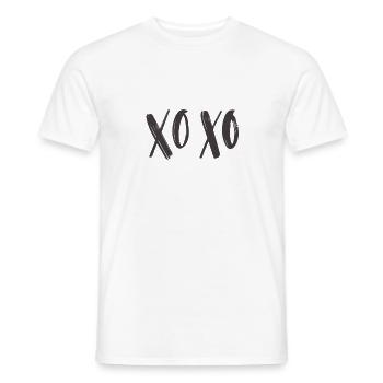 XOXO Design - Männer T-Shirt - Weiß - Vorne - AI Model Male 178 dark (178cm)