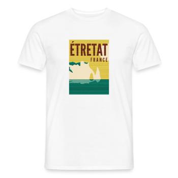 Etretat - Frankreich - Männer T-Shirt - Weiß - Vorne - AI Model Male 178 dark (178cm)