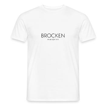 Brocken, Harz, Sachsen-Anhalt - Männer T-Shirt - Weiß - Vorne - AI Model Male 178 dark (178cm)
