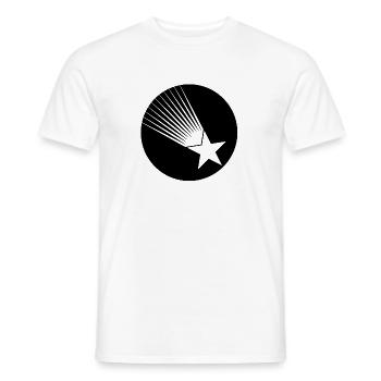 étoile filante, étoile, ciel étoilé - T-shirt homme - blanc - Devant - AI Model Male 178 dark (178cm)