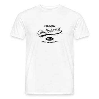 Premium Shuffleboard Team - T-shirt homme - blanc - Devant - AI Model Male 178 dark (178cm)
