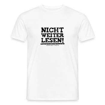 Nicht weiterlesen! Kleiner Rebell! Ich mag dich! - Männer T-Shirt - Weiß - Vorne - AI Model Male 178 dark (178cm)
