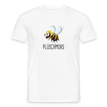 Plüschmors Plattdeutsch Geschenkidee - Männer T-Shirt - Weiß - Vorne - AI Model Male 178 dark (178cm)