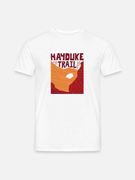 Hayduke Trail - Utah to Arizona - Männer T-Shirt - Weiß