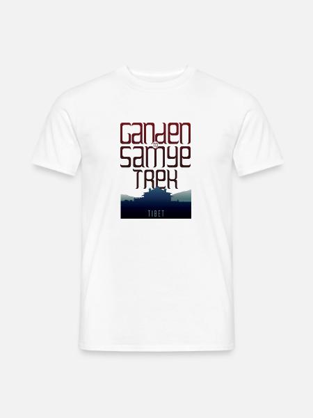 Ganden - Samye Trek - Tiibet - Mænd T-shirt - hvid