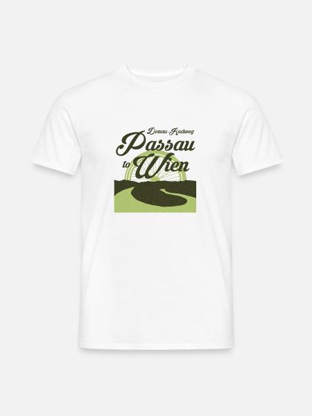 Donau-Radweg - Von Passau nach Wien - Männer T-Shirt - Weiß