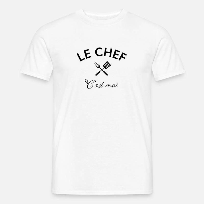 le chef c'est moi - Männer T-Shirt - Weiß
