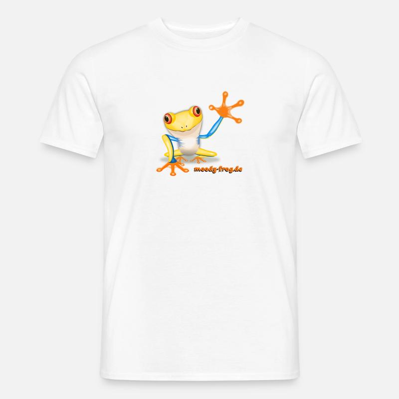 Moody Frog - Männer T-Shirt - Weiß