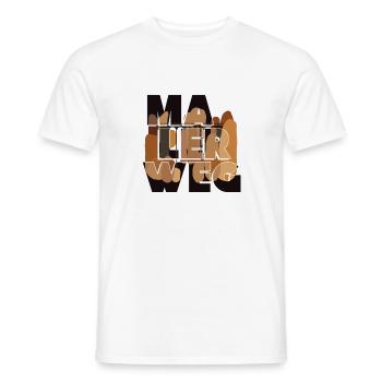 Malerweg - Men's T-Shirt - white - Front - AI Model Male 178 dark (178cm)