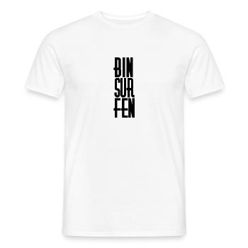 bin surfen - Männer T-Shirt - Weiß - Vorne - AI Model Male 178 dark (178cm)