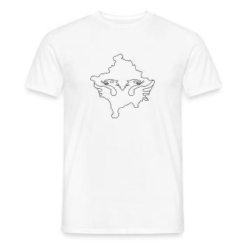 kosovo - albaner schwarz - Männer T-Shirt - Weiß - Vorne - AI Model Male 178 dark (178cm)