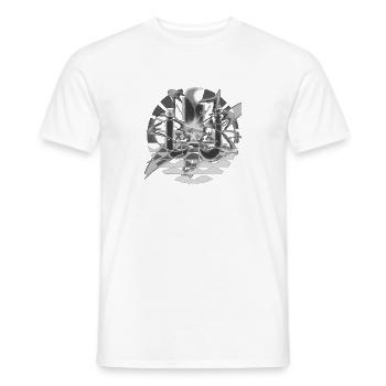 Ein stilvolles Emblem - Männer T-Shirt - Weiß - Vorne - AI Model Male 178 dark (178cm)