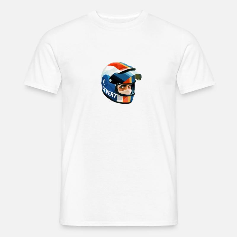 Francois Cevert Helmet - Männer T-Shirt - Weiß