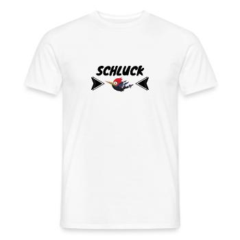 Schluckspecht - Männer T-Shirt - Weiß - Vorne - AI Model Male 178 dark (178cm)