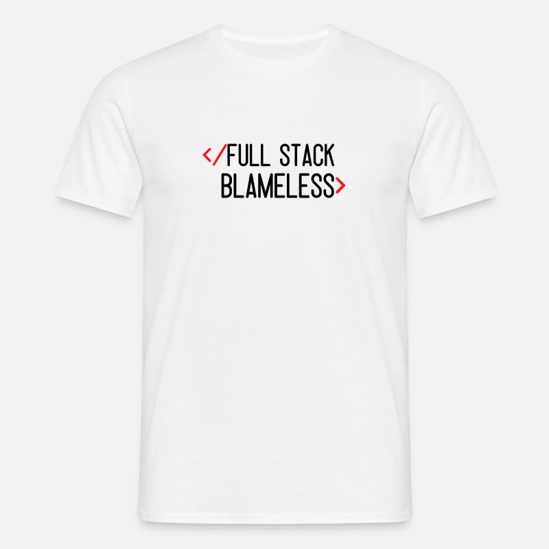 Full Stack tadellos - Männer T-Shirt - Weiß