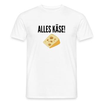 Alles Käse! - Männer T-Shirt - Weiß - Vorne - AI Model Male 178 dark (178cm)