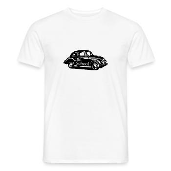 Old school geschenk wagen autofans mechaniker - Männer T-Shirt - Weiß - Vorne - AI Model Male 178 dark (178cm)