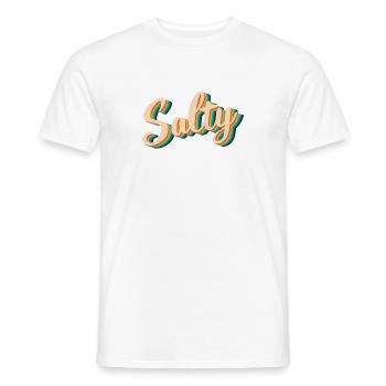 Salty - Männer T-Shirt - Weiß - Vorne - AI Model Male 178 dark (178cm)