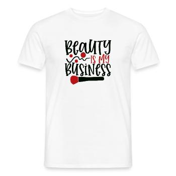 La beauté est mon entreprise - T-shirt homme - blanc - Devant - AI Model Male 178 dark (178cm)
