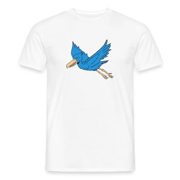 Shoebill Bird Ornithologist Forest I Gift - Men's T-Shirt - white - Front - AI Model Male 178 dark (178cm)