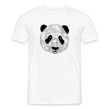 Panda graphique - T-shirt homme - blanc - Devant - AI Model Male 178 dark (178cm)