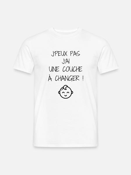 puéricultrice / puériculture / enfant / bébé - T-shirt homme - blanc