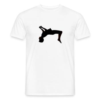 Salto Back - Backflip - Männer T-Shirt - Weiß - Vorne - AI Model Male 178 dark (178cm)