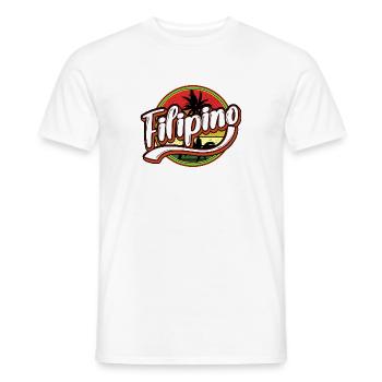 Philippines Filipino Palm Pride I Gift Stick - Men's T-Shirt - white - Front - AI Model Male 178 dark (178cm)