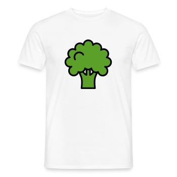 Brocoli - T-shirt homme - blanc - Devant - AI Model Male 178 dark (178cm)