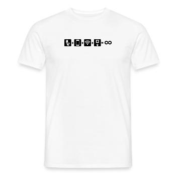 Toilet and telephone - Men's T-Shirt - white - Front - AI Model Male 178 dark (178cm)