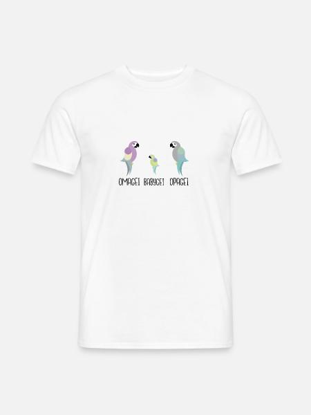 Ihr werdet Großeltern: Omagei und Opagei - Männer T-Shirt - Weiß