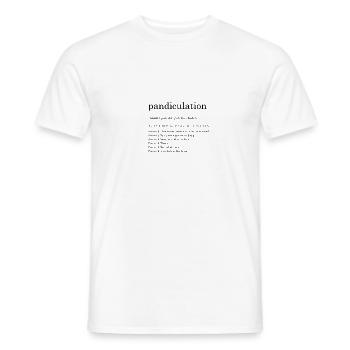 définition pandiculation - T-shirt homme - blanc - Devant - AI Model Male 178 dark (178cm)