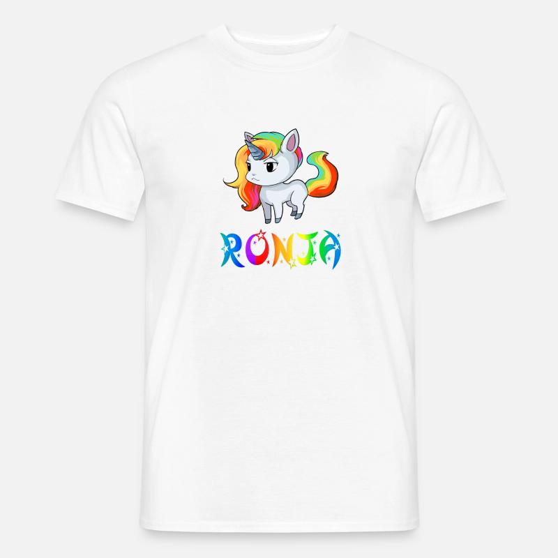 Ronja Einhorn - Männer T-Shirt - Weiß