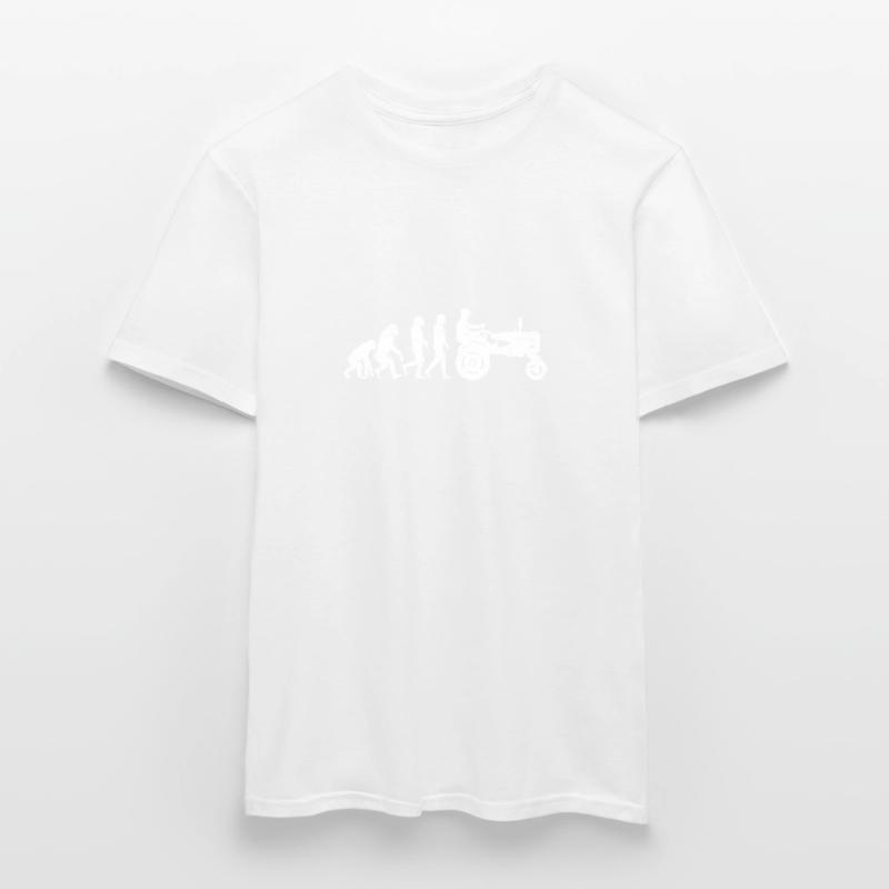 Traktor Evolution bauer landwirt geschenk acker Männer T-Shirt